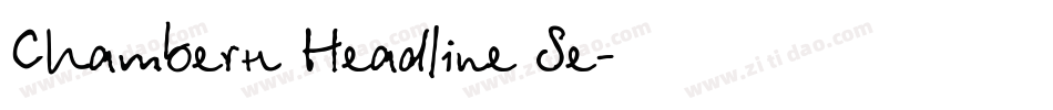 Chamberí Headline Se字体转换